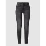 Dunkelgraue Camel Active Skinny Jeans mit Reißverschluss aus Baumwollmischung für Damen Größe XS Weite 29, Länge 30 