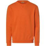 Orange Unifarbene Langärmelige Camel Active Rundhals-Ausschnitt Herrensweatshirts aus Baumwolle Größe L für den für den Herbst 