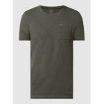 Olivgrüne Camel Active Bio Shirts mit Tasche aus Baumwolle für Herren Größe 3 XL 