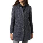 Reduzierte Blaue Melierte Gil Bret Kapuzenmäntel aus Wolle mit Kapuze für Damen Größe XL für den für den Winter 