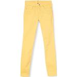 Gelbe Camel Active Slim Fit Jeans mit Reißverschluss aus Denim für Damen Weite 29 