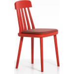 Rote Möbel-Eins Holzstühle lackiert aus Massivholz Breite 0-50cm, Höhe 0-50cm, Tiefe 0-50cm 