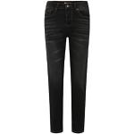 Schwarze Atmungsaktive Slim Fit Jeans aus Fleece maschinenwaschbar für Damen Weite 36 für den für den Winter 