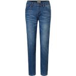 Reduzierte Blaue Atmungsaktive Slim Fit Jeans aus Fleece maschinenwaschbar für Damen Größe S für den für den Winter 