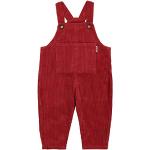 Rote Vintage Kinderlatzhosen mit Knopf aus Cord für Babys Größe 80 