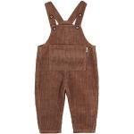Braune Vintage Kinderlatzhosen mit Knopf aus Fleece für Babys Größe 80 für den für den Herbst 