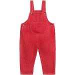 Rote Vintage Kinderlatzhosen mit Knopf aus Cord für Babys Größe 86 