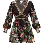 Reduzierte Schwarze Romantische Camilla Mini Minikleider & kurze Kleider aus Seide für Damen Größe XS für den für den Sommer 