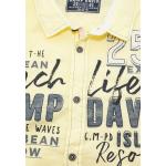 Gelbe Kurzärmelige Camp David Kentkragen Hemden mit Kent-Kragen mit Meer-Motiv für Herren 