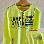 Langärmelige Camp David Henleykragen T-Shirts aus Baumwolle für Herren Größe XL für den für den Sommer 