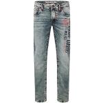 Bestickte Vintage Camp David Jeans mit Stickerei mit Reißverschluss aus Denim für Herren Weite 36 