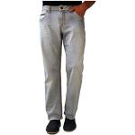 Hellgraue Camp David Stretch-Jeans mit Reißverschluss aus Baumwolle für Herren Weite 38 