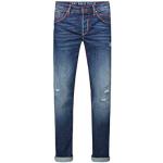 Blaue Camp David Slim Fit Jeans aus Baumwolle für Herren Weite 32 