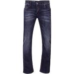 Schwarze Camp David Stretch-Jeans mit Reißverschluss aus Baumwolle für Herren Weite 31 