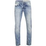 Hellblaue Vintage Camp David Straight Leg Jeans mit Reißverschluss aus Baumwolle für Herren Weite 31 