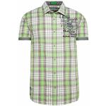 Offwhitefarbene Karo Camp David Regular Fit Hemden für Herren Größe XXL 