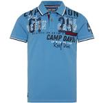 Blaue Gestreifte Camp David Herrenpoloshirts & Herrenpolohemden Größe M 