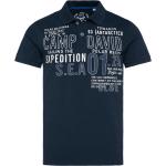 Marineblaue Halblangärmelige Camp David Herrenpoloshirts & Herrenpolohemden aus Baumwolle Größe XL 