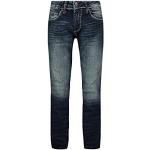 Camp David Herren Regular Fit Jeans NI:CO mit 3-D-Knittereffekten Dark Used 36 32