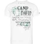 Camp David Herren Rundhalsshirt mit beidseitigen Logo Prints