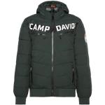 Dunkelgrüne Camp David Winterjacken mit Kapuze für Herren Größe XXL für den für den Winter 