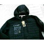 Schwarze Gesteppte Camp David Steppjacken aus Fleece für Herren Größe 3 XL 