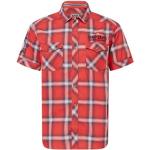 Reduzierte Rote Karo Kurzärmelige Camp David Kentkragen Hemden mit Kent-Kragen aus Baumwolle für Herren Größe M für den für den Frühling 