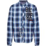 Reduzierte Blaue Langärmelige Camp David Kentkragen Hemden mit Kent-Kragen aus Baumwolle für Herren Größe M für den für den Frühling 