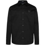 Schwarze Langärmelige Camp David Kentkragen Hemden mit Kent-Kragen für Herren Größe XXL 