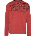 Reduzierte Rote Bestickte Langärmelige Camp David Print-Shirts aus Baumwolle für Herren Größe XXL 