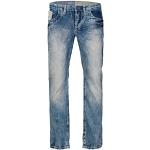 Hellblaue Vintage Camp David Stretch-Jeans aus Baumwolle für Herren Größe L Weite 34 