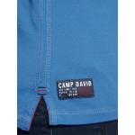 Reduzierte Blaue Bestickte Maritime Camp David Herrenpoloshirts & Herrenpolohemden aus Baumwolle Größe L 