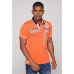 Orange Bestickte Casual Kurzärmelige Camp David Kurzarm-Poloshirts aus Baumwolle für Herren Größe 3 XL für den für den Frühling 