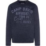 Reduzierte Blaue Camp David Strickpullover aus Baumwolle für Herren Größe 3 XL 