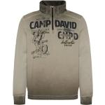 Reduzierte Grüne Bestickte Camp David Herrensweatshirts mit Reißverschluss aus Baumwolle Größe 3 XL 