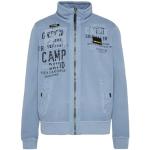 Blaue Bestickte Camp David Blue Stehkragen Zip Hoodies & Sweatjacken für Herren Größe XL 