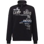 Reduzierte Schwarze Langärmelige Camp David Herrensweatshirts mit Reißverschluss Größe L für den für den Herbst 