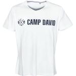 Reduzierte Weiße Kurzärmelige Camp David V-Ausschnitt T-Shirts für Herren 