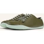 Grüne Camper Peu Cami Nachhaltige Low Sneaker mit Schnürsenkel mit herausnehmbarem Fußbett für Damen Größe 42 
