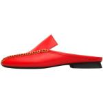 Rote Casual Camper Runde Loafer in Normalweite aus Leder Größe 38 