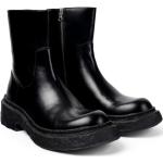 Schwarze Camper CAMPERLAB Ankle Boots & Klassische Stiefeletten mit Reißverschluss aus Glattleder für Herren Größe 44 
