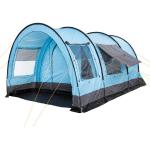 CampFeuer Tunnelzelt Zelt Relax4 für 4 Personen, Hellblau, Personen: 4, blau|grau