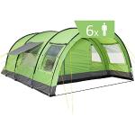 CampFeuer Zelt Relax6 für 6 Personen | Grün/Grau |