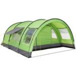 CampFeuer Zelt Relax6 für 6 Personen Grün/Grau, Tunnelzelt 5000 mm Wassersäule