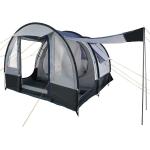 CampFeuer Zelt Smart für 4 Personen | Schwarz / Blau / Grau, 2000 mm Wassersäule