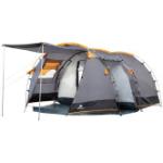 CampFeuer Zelt Super+ für 4 Personen Grau / Schwarz 3000 mm Wassersäule