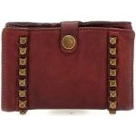 Pflaumenfarbene Campomaggi Brieftaschen mit Reißverschluss für Damen 