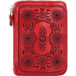 Reduzierte Rote Vintage Campomaggi Damenportemonnaies & Damenwallets aus Rindsleder Hochformat 