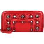 Rote Vintage Campomaggi Damengeldbörsen & Damengeldbeutel mit Nieten aus Rindsleder 