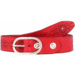 Rote Elegante Campomaggi Ledergürtel aus Leder für Damen Länge 85 